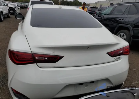 2017 Infiniti Q60 Red Sport 400 from USA, damaged, VIN JN1FV7EL7HM700855